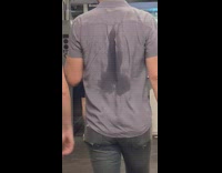 Collab winy - Guy with penis shaped sweat stain 