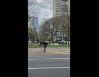 Guy middle street shoes on small table part 1