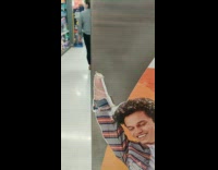 Poster cardboard of a man with a broken arm