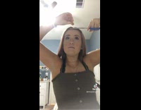 Collab BitchIG2 - Girl cuts single strand of hair and has little curl