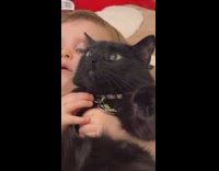 Collab Clips MPUGC - Baby laying with black cat