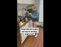 Dad makes joke punchline is cashew outside 