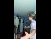 Collab BitchIG2 - Girl walks into room pushes guy aside 