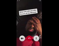 When she calls you after brunch off the mimosas