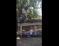 Collab Allfails - Bike Face Plant From Wooden Plank