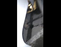 Man breaks tire says in strange voice