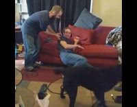 Guy says send it and his friend shoots tazer at his leg 