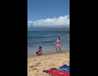 Girlfriend films backflip