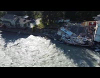 Mendenhall River overflow makes the houses broken