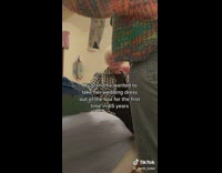 Grandma takes wedding dress out of storage after 65 years