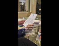 Dad and grandpa take murder mystery game seriously