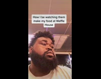 How I watch them make my food 