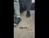 Guy trips on pen falls back in bed 