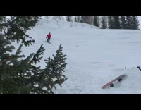 Ski jump backflip fail 