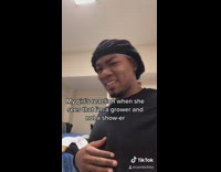 Black shirt guy looks scared girls reaction 