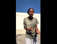 Woman running with same leg and arm same time 