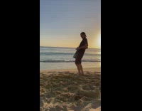 Photographer big camera direct woman lifeguard post