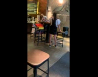 Collab IITW - Fashionable Man in Sunglasses Drinks Coffee at Café