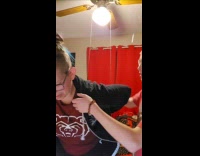 Pet lizard crawled inside womans jacket 