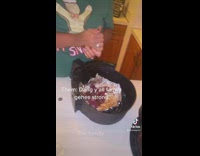 Family Looks at Camera then Pans on Food