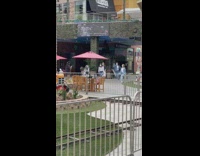 Five women jean outfit group cover dance