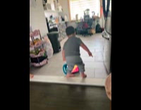 Woman shows her son stimming for autism awareness