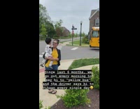 Collab PubityPets - Little kid gives gift to bus driver