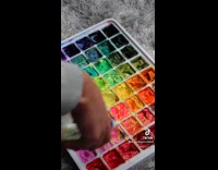Cleaning and fixing used paint on palette 