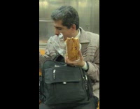 Man eats entire loaf of pound cake on the subway #BluePointWhatTheL