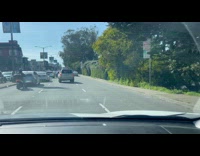 Filmer encounter self driving car road accident