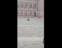 Man single handstand pose taken by woman