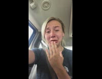 Girl on anesthesia cries looking at herself on front camera, chip n dale, kim kardashian