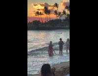 Collab IITW - Three women bikini poses at the beach