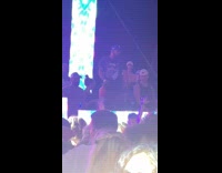 Fire extinguisher used as smoke machine club