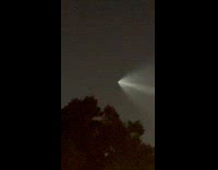 Collab WINY - Rocket spread out light trail night sky