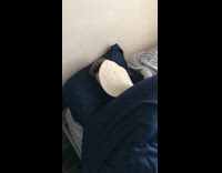 Guy sleeping on bed gets face slapped with a tortilla 