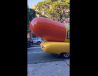 Oscar Mayer Wienermobile spotted around the street