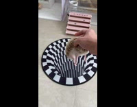 Hedgehog dropped into checkered vortex