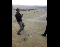 Drunk guy jacket funny dance drum beat