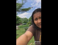 Girl wears pants in the summer