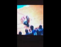 Cheerleader does backflips at high school pep rally and falls back on her butt