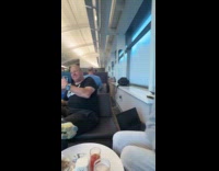 Dad got annoyed when daughter tickles him