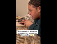 Woman pranks aunt about newly bought car 