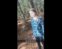 Girl saves squirrel thinking its dead and it wakes up