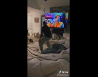 Woman caught husband dance twerk watch music video