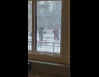 Collab IITW - Unclad Lady Poses Outside as it Snows