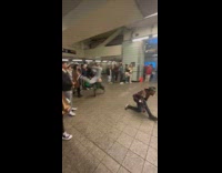 People Vibes with Performer as it Busk on Subway