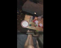 Shirtless guy opens crackers fail boxers