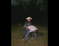 BitchMP - two guys cow boy hat front flip