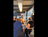 Collab PubityPets - People carries luggage walk stairs instead taxi